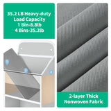 HioHa Over the Door Organizer, 4-Tier Hanging Closet Bathroom Storage with 6 Mesh Side Pockets, Wall Mount Toy Stuffed Animal Storage for Baby Essentials, Nursery,Bedroom, Bathroom, Dorm