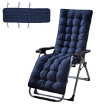 HioHa Chaise Lounge Cushion, 67x20x3 inch Rocking Chair Cushion with Ties and Top Cover, Patio Swing Bench Cushion Sofa Mat for Outdoor Indoor Furniture(Blue)