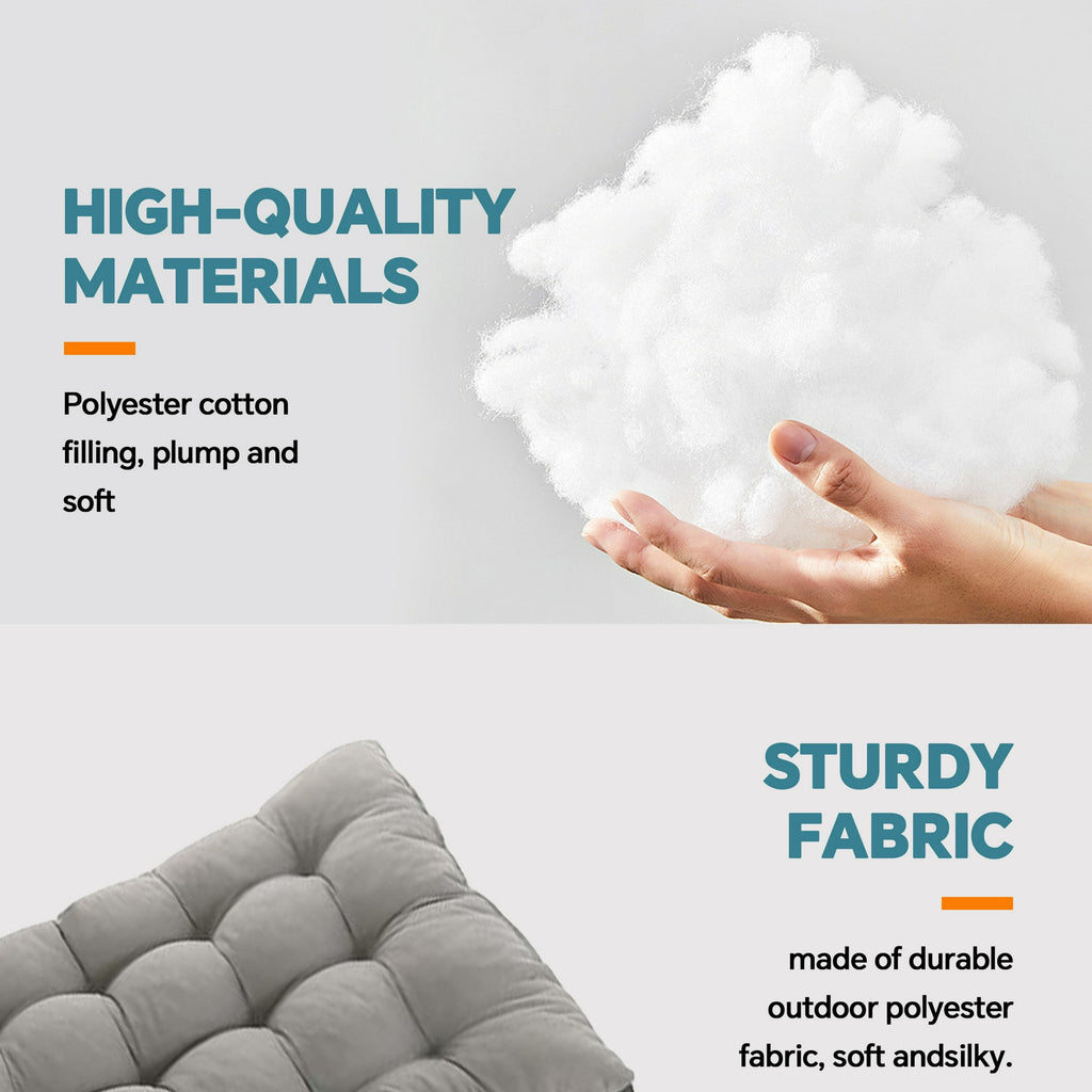 LCGOD Porch Swing Cushions, Outdoor Bench Cushions with Backrest, Waterproof and Fade-Resistant Replacement Swing Cushion for Outdoor Furniture Patio Backyard Garden, 60x40x4 Inches