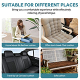 HioHa Rocking Chair Cushion, 49x19x3 inch Lounge Chaise Chair Cushion with Ties, Thickened Recliner Cushion Double-Sided Foldable(Gray)