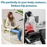 HioHa Rocking Chair Cushion, 49x19x3 inch Lounge Chaise Chair Cushion with Ties, Thickened Recliner Cushion Double-Sided Foldable(Gray)