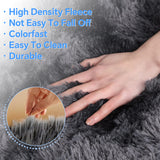HioHa Area Rugs ,5ftx8ft Shaggy Area Rugs for Living Room Bedroom，Soft Fluffy Rugs& Plush Decorative Rug for Indoor Home Floor Carpet Mat Dark Gray