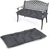 LCGOD Porch Swing Cushions, Outdoor Bench Cushions with Ties, Waterproof and Fade-Resistant Replacement Swing Cushion for Outdoor Furniture Patio Backyard Garden, 60x20x3 Inches