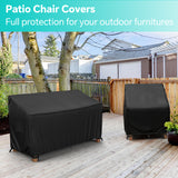 LCGOD Patio Sofa Cover Waterproof, Outdoor 2-Seater Loveseat Cover, Lawn Patio Furniture Cover, Heavy Duty Outdoor Couch Cover with Handle, 54" W x 37" D x 35" H