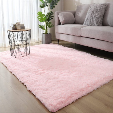 HioHa Area Rugs, 10ft x 8ft Shaggy Area Rugs for Living Room Bedroom, Soft Fluffy Rugs & Plush Decorative Rug for Indoor Home Floor Carpet Mat Pink