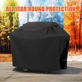 LCGOD Grill Cover, Heavy Duty BBQ Gas Grill Cover with Adjustable Straps, 60 inch All Weather Protection for Weber BBO, Char Broil, Gas Grill