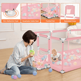 HioHa Extra Large Baby Playpen, Big Play Pens for Babies and Toddlers, Gap-Free, Climb-Proof Baby Playards for Indoor Fun, Baby Gate Playpen with Zippered Door and Storage Bag